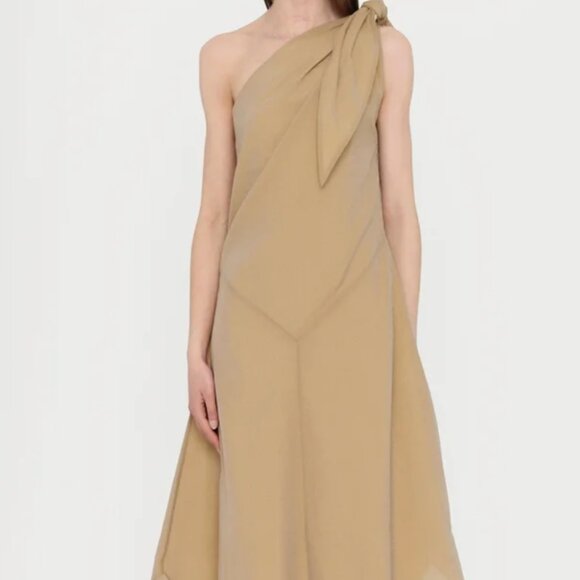 NEW NWT Rodebjer Spring Crinkled Dress Color: Tannin (XL) - Picture 1 of 9